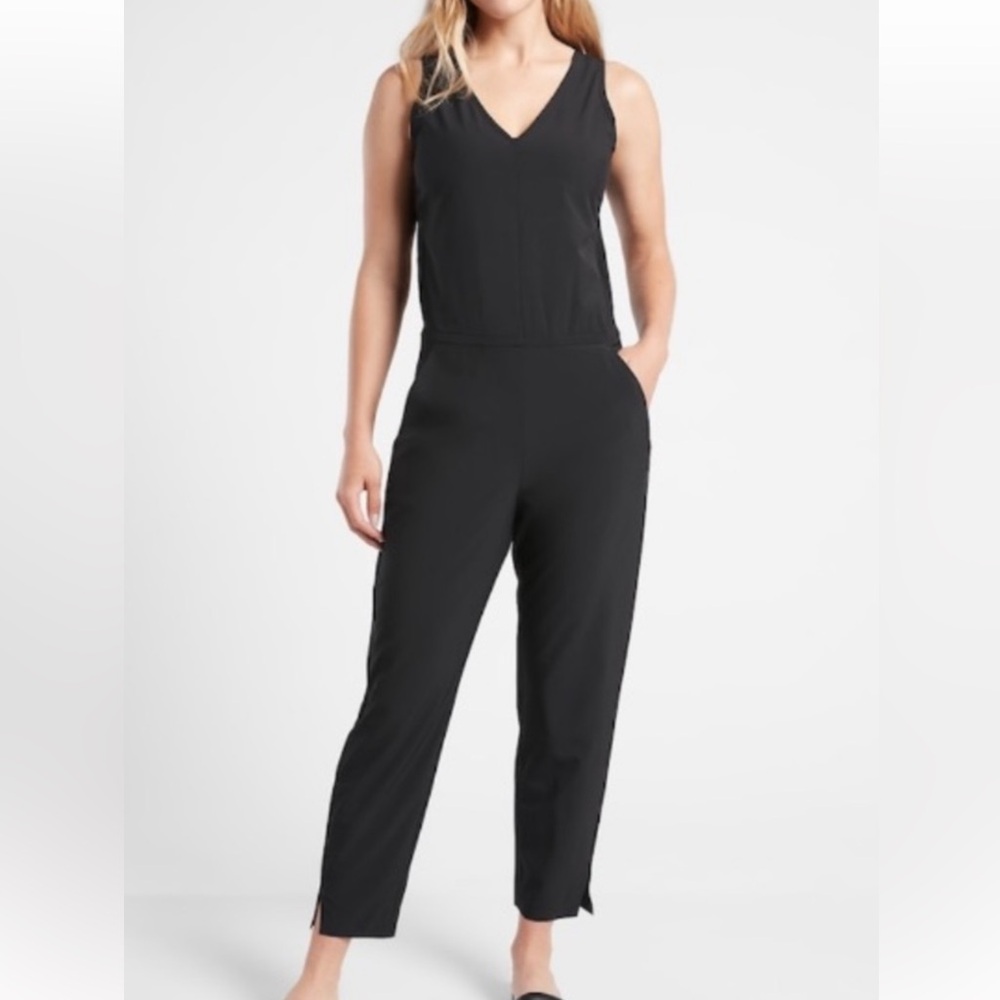 Athleta Brooklyn Jumpsuit Black Sz 0